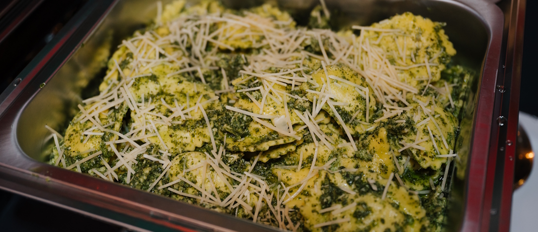 We are the Pacific Northwest catering experts - here is some pesto ravioli