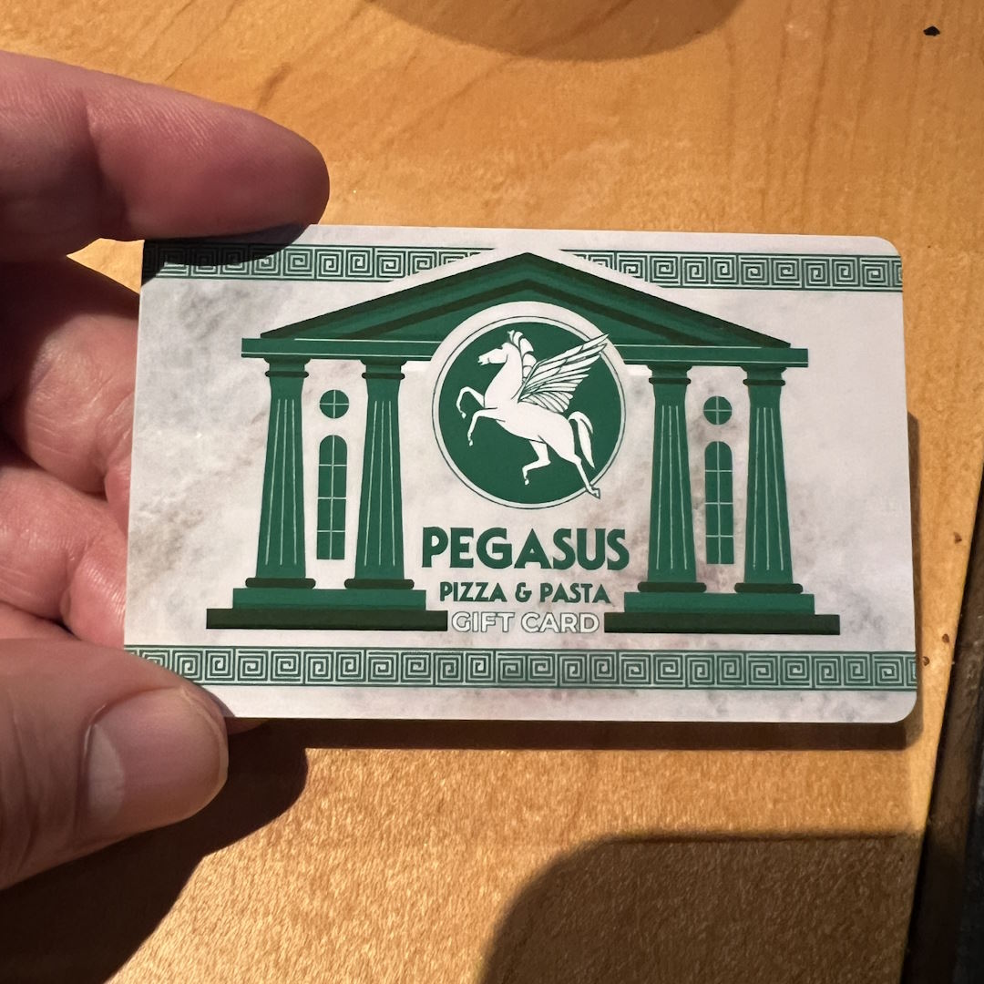 Pegasus Pizza gift cards