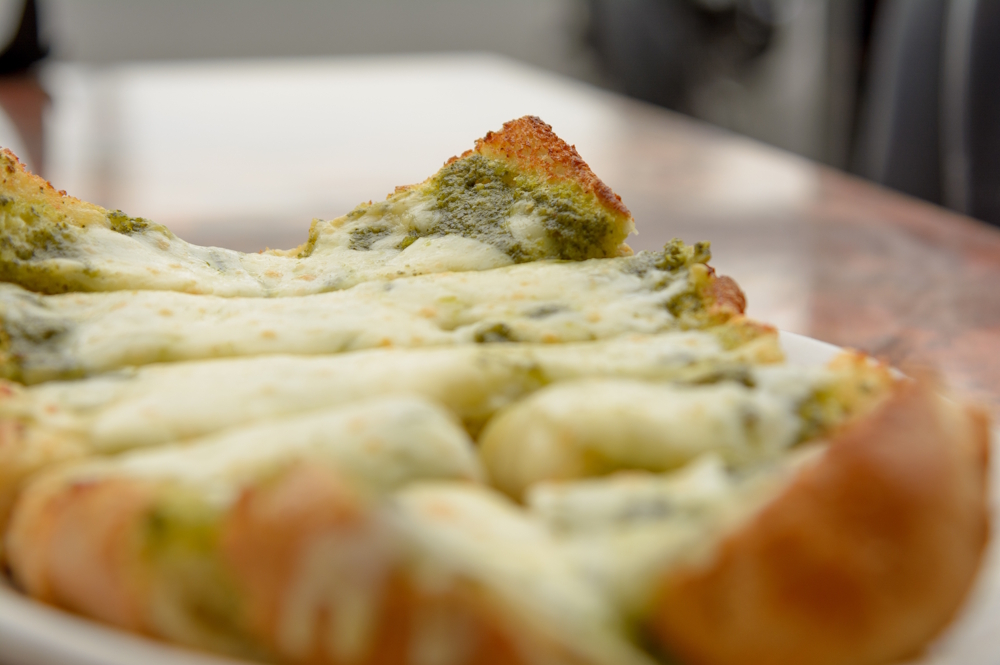 pesto cheese bread pegasus pizza appetizer